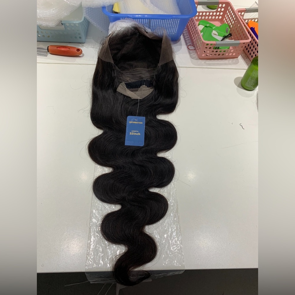 32 inch 200% Density Human Hair HD Frontal Body wave 13x6